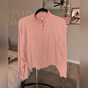 Lululemon Pink Quarter-Zip Top